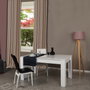 Hanah Home Mesa de Comedor Extensible Bois - Shiny White